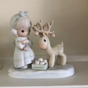 Enesco Precious Moments 1989 Merry Christmas Deer 522317